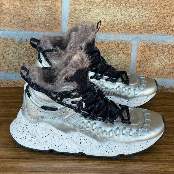 Flower Mountain SILVER MOHICAN SNEAKERS 7.5 - Picture 3 of 16